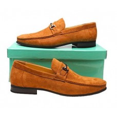 Classic Suede Loafers - Brown
